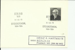 ALEMANIA DDR BERLIN OTTO GROTEWOHL POLITICO - Autres & Non Classés