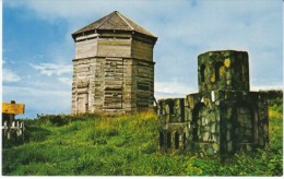 Sitka Alaska, Russian Fort Ruins, Blockhouse & Russian Orthodox Cemetery, C1960s Vintage Postcard - Sitka