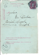 Carte-lettre N° 1 A Obl. - Carte-Lettere