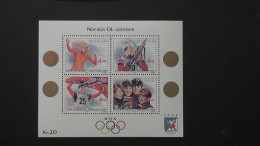 Norway - 1989 - Mi.Nr. 1027-30,bloc 12**MNH - Look Scan - Blokken & Velletjes