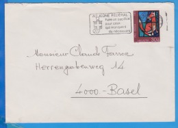 Suisse, Switzerland  Timbre Sur Lettre -1971  Flamme,  Pro Patria - Brieven En Documenten