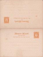 A27 - Entier Postal De Norvège - Norway Old Unused Double Postcard Postal Stationery - Enteros Postales