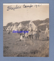 Photo - BLAGDON - Young Girls Of GLB Near Their Tents - " Girls Life Brigade " Of Newcastle - Scoutisme Scout - 1921 - Andere & Zonder Classificatie