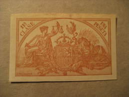 1903 1Pta 11ª Clase Papel Timbrado Poliza Tasa Fiscal Oficial Tax Due Revenue Poster Stamp Label Vignette Vi&ntilde - Servizi