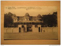 CONGO BELGE 15c Palm Stationery Elisabethville Residence Gouverneur Post Card To Belgium BELGIAN Belgisch Kongo Africa - Ganzsachen