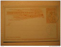 Etat Independant 15c Matadi Cancel 18?? Palm Postal Stationery Card BELGIAN CONGO Belgium Africa - Stamped Stationery