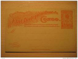 Etat Independant 10c Palm Libreville Mossamedes Postal Stationery Card BELGIAN CONGO Belgium Africa - Stamped Stationery