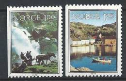 Norvège 1979 N°751/752 Neufs** Paysages - Ungebraucht
