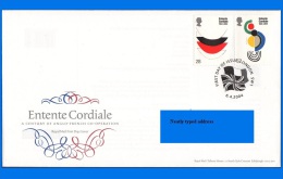 GB 2004-0003, Centenary Of The Entente Cordiale (Contemporary Paintings) FDC, London SW1 SHS - 2001-2010 Em. Décimales