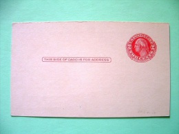 USA 1915 Stationery Stamped Postal Card - Unused - 2c - Washington - 1901-20