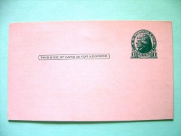 USA 1951 Stationery Stamped Postal Card - Advertisement Card By Buick Car Ready To Use But Not Sent - 1c - Jefferson - 1941-60