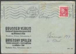 BuM0482 - Böhmen Und Mähren (1944) Prag 25 - Praha 25 (machine Postmark) Letter; Tariff: 1,20K - Briefe U. Dokumente