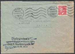 BuM0486 - Böhmen Und Mähren (1944) Prag 7 - Praha 7 (machine Postmark); Letter; Tariff: 1,20K - Briefe U. Dokumente