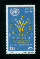 EGYPT / 2001 / UN / INTL. YEAR OF VOLUNTEERS / MNH / VF - Neufs