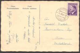BuM0513 - Böhmen Und Mähren (1942) Weipernitz - Vejprnice (postcard: Plzen - Business Academy) Tariff: 60h - Briefe U. Dokumente