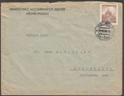 BuM1052 - Böhmen Und Mähren (1940) Melnik 1 - Melnik 1 (letter) Tariff: 1,20K (stamp: City Brno - Church) - Briefe U. Dokumente
