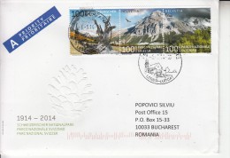 SWITZERLAND : 1 Cover Circulated To ROMANIA - Envoi Enregistre! Registered Shipping! - Usati