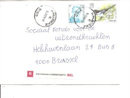 Belgique ( Lettre En Recommandé De 2001 De Kruibeke Vers Bruxelles à Voir) - Lettres & Documents