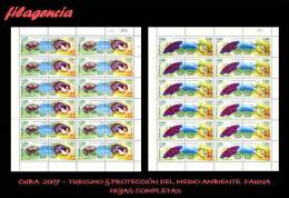 CUBA. PLIEGOS. 2007-29 FERIA INTERNACIONAL DEL TURISMO TURNAT. FAUNA ENDÉMICA - Blocks & Sheetlets