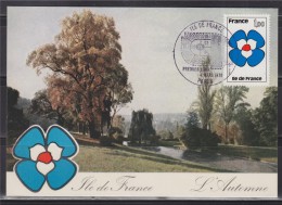 = Carte Postale Île De France 1er Jour Paris 04 03 1978 N°1991 Série Région, L'Automne - Altri & Non Classificati