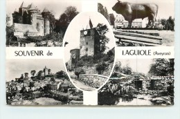 LAGUIOLE  - Carte Multivues De La Ville. - Laguiole