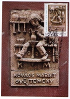 Carte Philatélique, Hongrie, Magyar Posta, Szentendre, 1978, Kovacs Margit - Briefe U. Dokumente