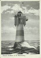 AK Bremerhaven Roter Sand Leuchtturm Wesermündung 1937 #2302 - Bremerhaven