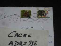 LETTRE CANADA AVEC YT 1065a ET 1295 - FLORE FRUIT ARBRE - POIRIER POIRE BARTLETT - FAUNE PORC EPIC - - Briefe U. Dokumente