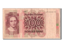 Billet, Norvège, 100 Kroner, 1980, TTB - Norway