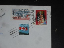 LETTRE CANADA AVEC YT 390 1342a ET 1168 - DRAPEAU - EXPOSITION INTERNATIONALE MONTREAL - NOEL SAINT NICOLAS - - Covers & Documents