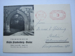 1937, GOSLAR, Werbeklappkarte - Goslar