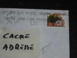 LETTRE CANADA AVEC YT 1358a - FLORE ARBRE FRUIT - ABRICOTIER ABRICOT WESTCOT - - Lettres & Documents