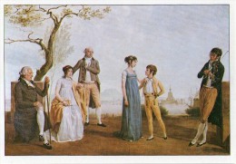 Z17 FICHE RIGIDE FORMAT CPM THEME ARTS ET PEINTURE NEOCLASSIQUE PAR ISABEY Portrait D'une Famille - Sammlungen