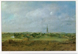 Z17 FICHE RIGIDE FORMAT CPM THEME ARTS ET PEINTURE ROMANTIQUE PAR CONSTABLE Vue De Salisbury - Collezioni