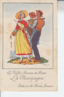 Illustrateur JEAN DROIT - LA CHAMPAGNE - D19 1009 - Les Vieilles Provinces De France - édité Par Les Farines Jammet - Droit