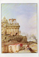 Z18 FICHE RIGIDE FORMAT CPM THEME ARTS ET PEINTURE ROMANTIQUE PAR BONINGTON L’institut Vu Des Quais - Collections