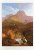 Z18 FICHE RIGIDE FORMAT CPM THEME ARTS ET PEINTURE ROMANTIQUE PAR DIDAY Paysages Dans Les Dolomites - Verzamelingen