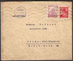 BuM1345 - Böhmen Und Mähren (1940) Budweis 3 - Ceske Budejovice 3 (machine Postmark), Increase In Postal Tariffs (1,20K) - Briefe U. Dokumente