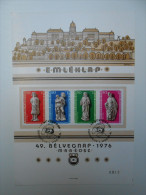 Hungary 1976. Stampday Set On Souvenir Card With Special Cancelling ! - Briefe U. Dokumente