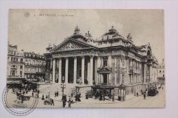 Postcard Belgium - Brussels/ Bruxelles, La Bourse/ The Exchange  -Edited: Cliche F. Walschaerts - Uncirculated - Marchés