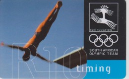 TELECARTE AFRIQUE DU SUD : SOUTH AFRICAN OLYMPIC TEAM ( PLONGEON ) - Olympic Games