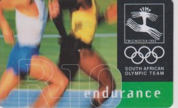 TELECARTE AFRIQUE DU SUD : SOUTH AFRICAN OLYMPIC TEAM ( ATHLETISME ) - Olympische Spelen