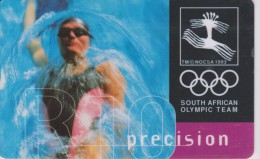 TELECARTE AFRIQUE DU SUD : SOUTH AFRICAN OLYMPIC TEAM (  NATATION  ) - Jeux Olympiques