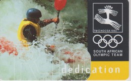 TELECARTE AFRIQUE DU SUD : SOUTH AFRICAN OLYMPIC TEAM (  CANOE KAYAK  ) - Jeux Olympiques