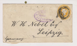 Postal Stationery To Leipzig Germany - Enveloppes