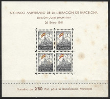 BCN30-L3685.España.Spain  .Espagne.LIBERACION   DE BARCELONA.1941.(Ed 30**) Sin Charnela .MAGNIFICA - Barcelona