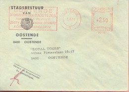 Omslag Enveloppe - Stadsbestuur Oostende 1974 - Enveloppes