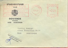 Omslag Enveloppe - Stadsbestuur Oostende 1974 - Enveloppes