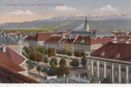CPA KLAGENFURT- EMPEROR FRANZ JOZSEF SQUARE, PANORAMA, CENSORED - Klagenfurt