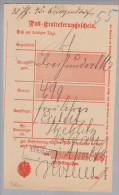 Heimat Polen Namslau 1883-04-03 Auf Postschein - Cartas & Documentos
